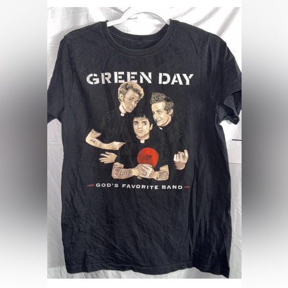 Green Day Other - Green Day Black Graphic Tee for Men medium